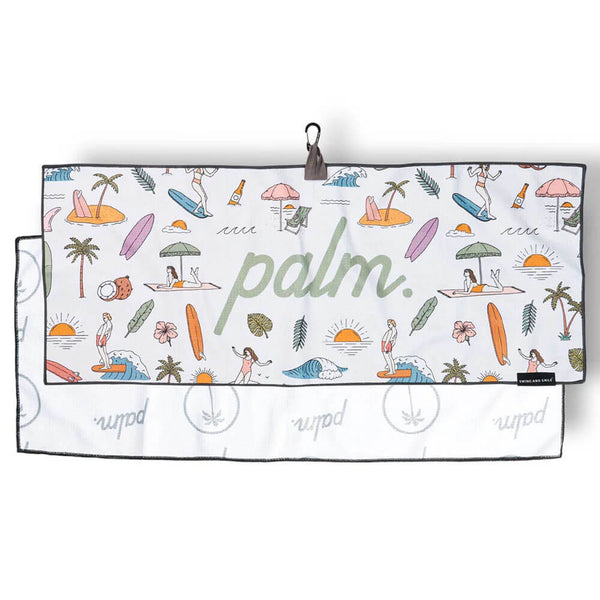 Palm Golf Beachin' Golf Towel