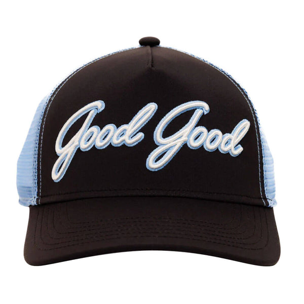 GoodGood Golf Good Days Trucker Golf Cap Black/Sky Blue - SU25 Men