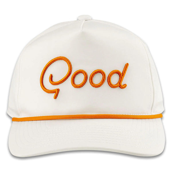 GoodGood Golf Austin Rope Golf Cap White/Orange - FA25 Men