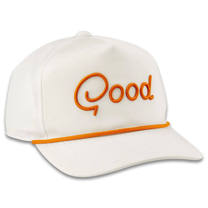 GoodGood Golf Austin Rope Golf Cap White/Orange - FA25 Men