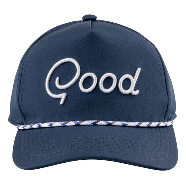GoodGood Golf Blue Course Rope Golf Cap Navy/White - FA25 Men