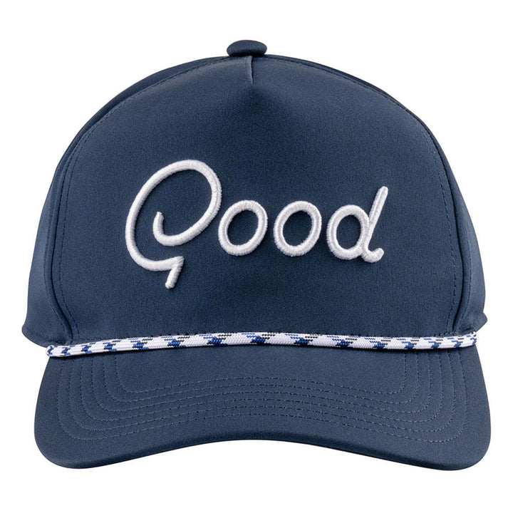 GoodGood Golf Blue Course Rope Golf Cap Navy/White - FA25 Men