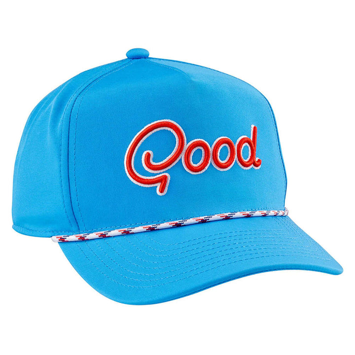 GoodGood Golf Grove Rope Golf Cap Sky Blue/Red - FA25 Men