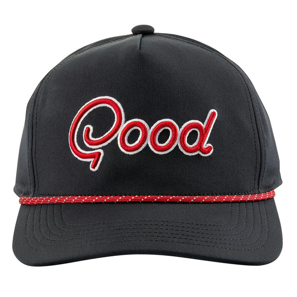 GoodGood Golf Good Game Rope Golf Cap Black/Red - FA25 Men
