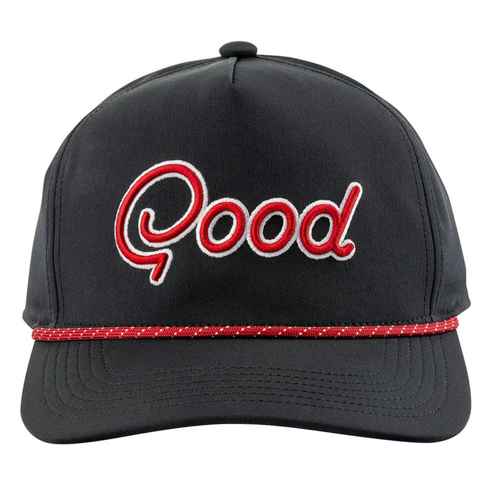GoodGood Golf Good Game Rope Golf Cap Black/Red - FA25 Men