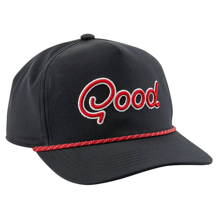 GoodGood Golf Good Game Rope Golf Cap Black/Red - FA25 Men