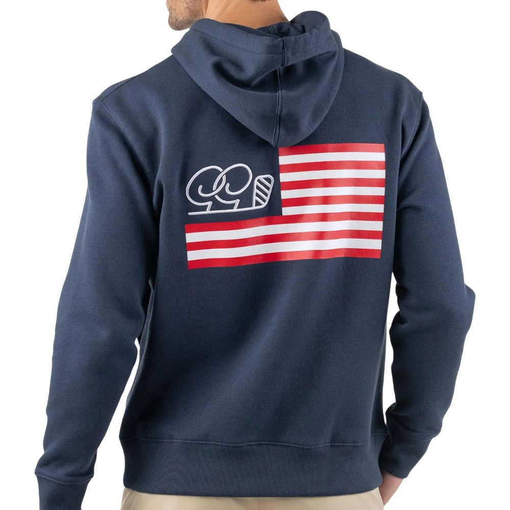 GoodGood Golf Captain Fleece Golf Hoodie Navy - FA25 Men – Golfio