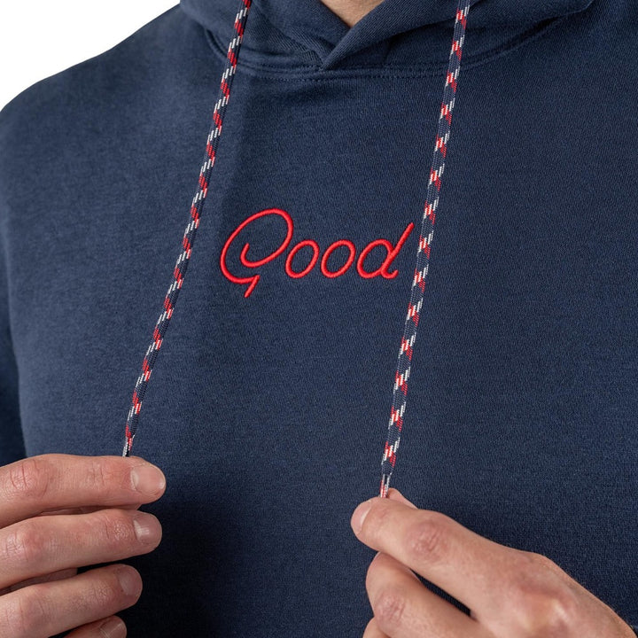 GoodGood Golf Captain Fleece Hoodie Golf Jacket Navy - FA25 Men