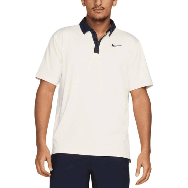 Nike Dri-FIT Tour Contrast Golf Polo Pale Ivory/Midnight Navy/Black - SP25 Men