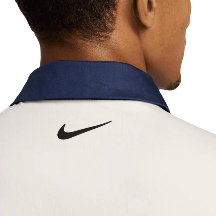 Nike Dri-FIT Tour Contrast Golf Polo Pale Ivory/Midnight Navy/Black - SP25 Men