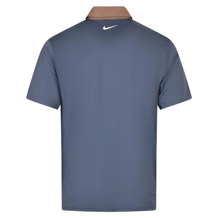 Nike Dri-FIT Tour Contrast Golf Polo Diffused Blue/Mink Brown/White - SU25 Men