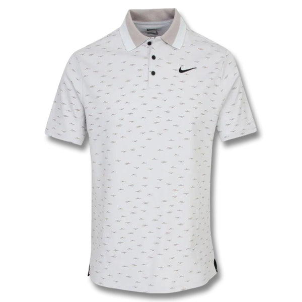 Nike Dri-FIT Tour Micro Print OLC Golf Polo Photon Dust/Black - FW25 Men