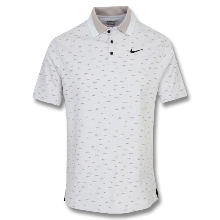 Nike Dri-FIT Tour Micro Print OLC Golf Polo Photon Dust/Black - FW25 Men