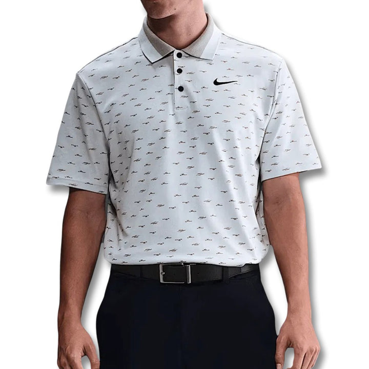 Nike Dri-FIT Tour Micro Print OLC Golf Polo Photon Dust/Black - FW25 Men