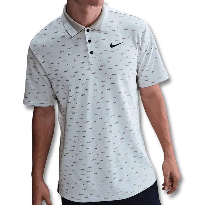 Nike Dri-FIT Tour Micro Print OLC Golf Polo Photon Dust/Black - FW25 Men