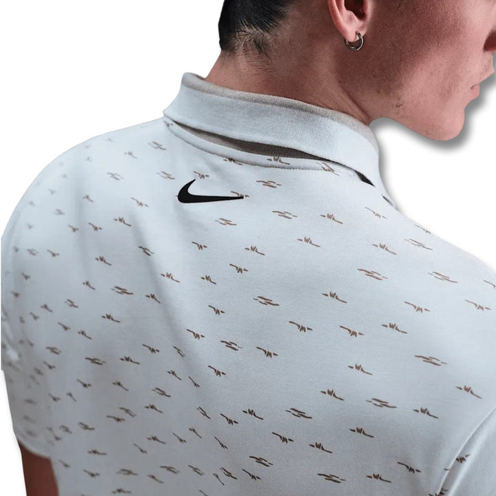 Nike Dri-FIT Tour Micro Print OLC Golf Polo Photon Dust/Black - FW25 Men