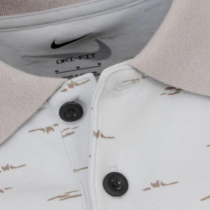 Nike Dri-FIT Tour Micro Print OLC Golf Polo Photon Dust/Black - FW25 Men