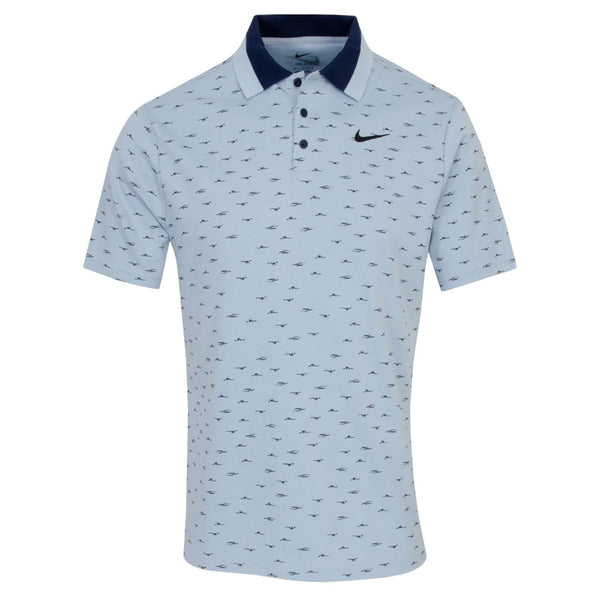 Nike Dri-FIT Tour Micro Print OLC Golf Polo Light Armory Blue/Black - FA25 Men
