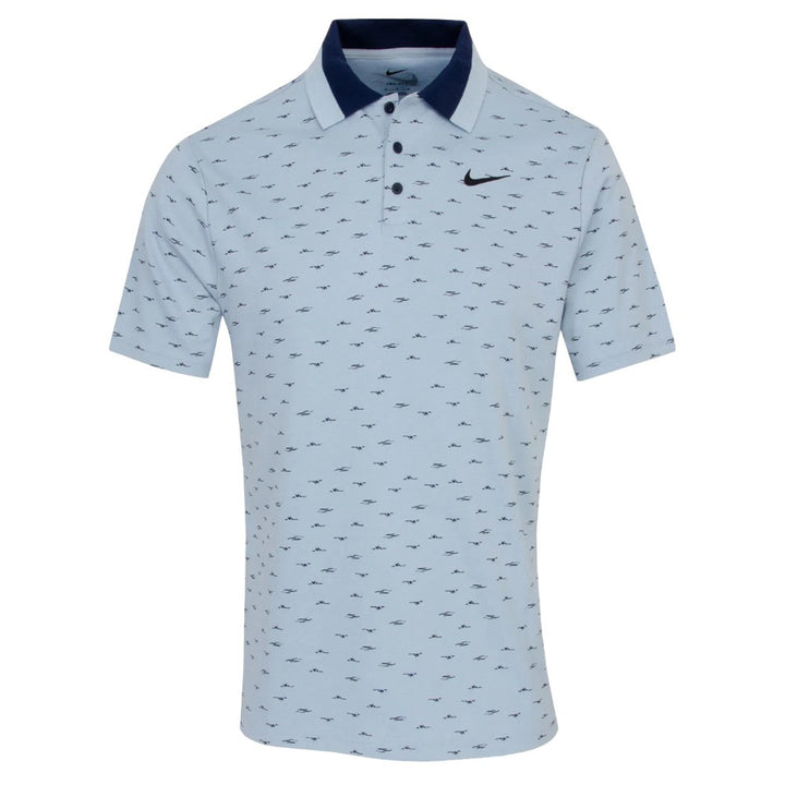 Nike Dri-FIT Tour Micro Print OLC Golf Polo Light Armory Blue/Black - FA25 Men