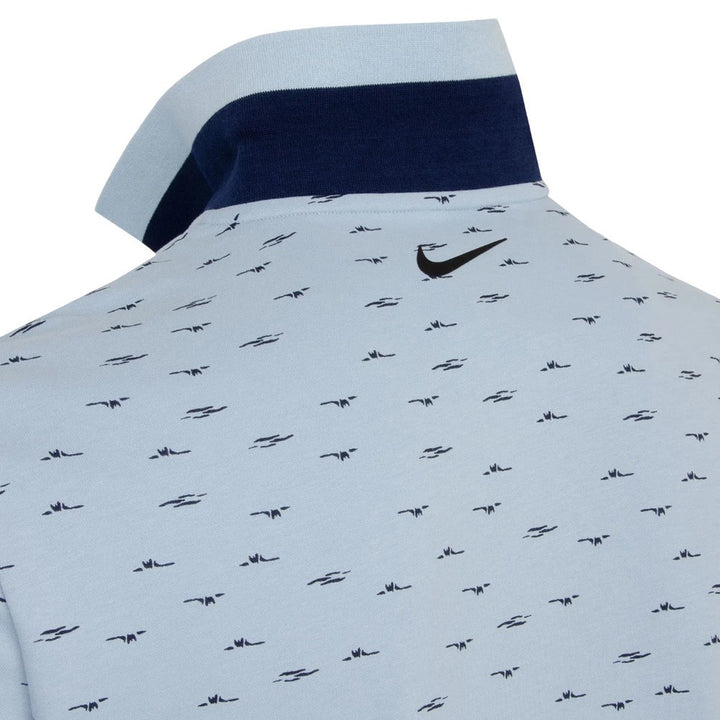 Nike Dri-FIT Tour Micro Print OLC Golf Polo Light Armory Blue/Black - FA25 Men