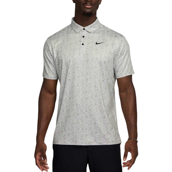 Nike Dri-FIT Tour Poa Print OLC Golf Polo Photon Dust/Black - FW25 Men