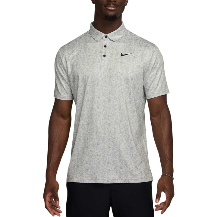 Nike Dri-FIT Tour Poa Print OLC Golf Polo Photon Dust/Black - FW25 Men