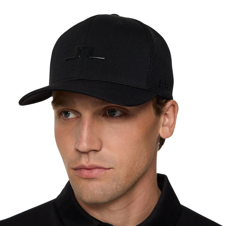 J.Lindeberg JL Pro Golf Cap Black - FW25 Men