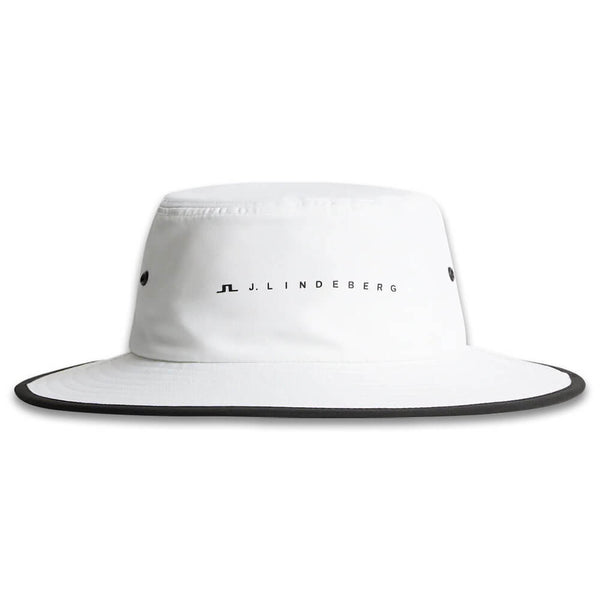 J.Lindeberg Danny Golf Bucket Hat White - FW25 Men
