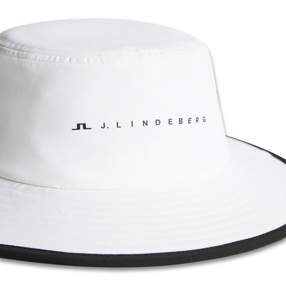 J.Lindeberg Danny Golf Bucket Hat White - FW25 Men – Golfio