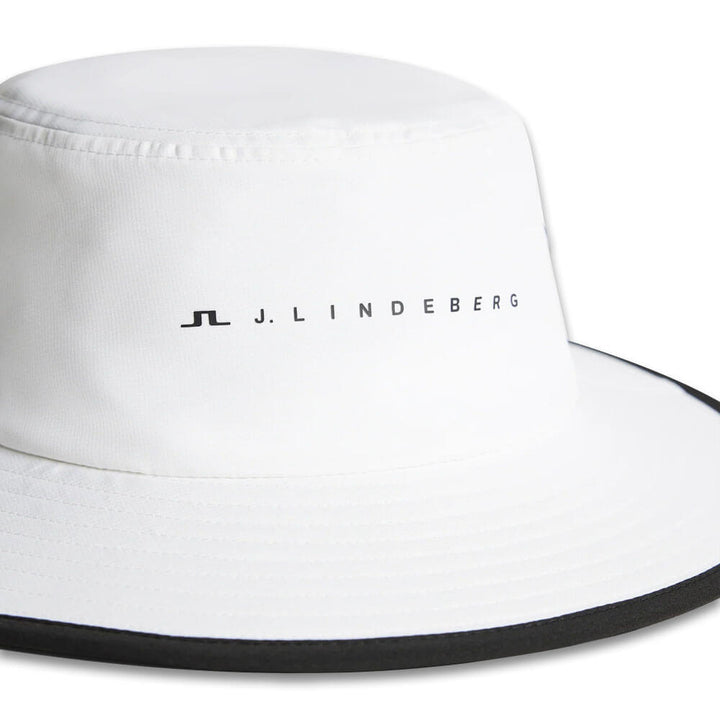 J.Lindeberg Danny Golf Bucket Hat White - FW25 Men