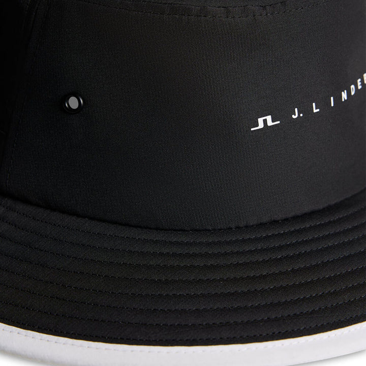 J.Lindeberg Danny Golf Bucket Hat Black - FW25 Men