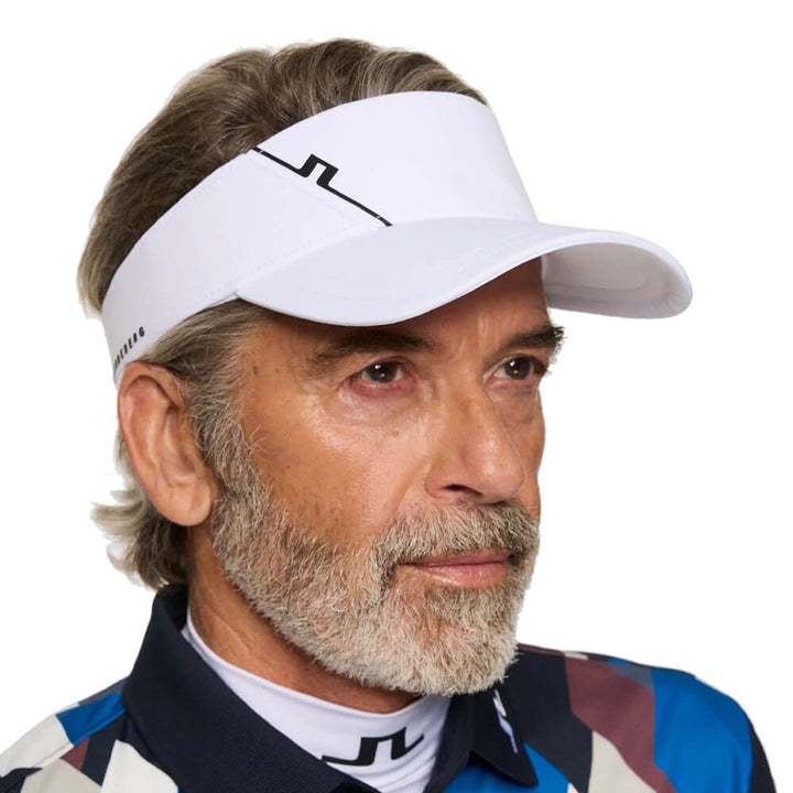 J.Lindeberg Yadino Golf Visor White - FW25 Men