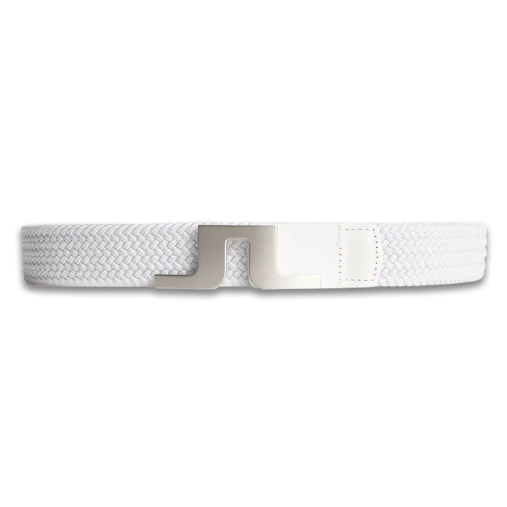 J.Lindeberg Berry Elastic Golf Belt White - FW25 Men
