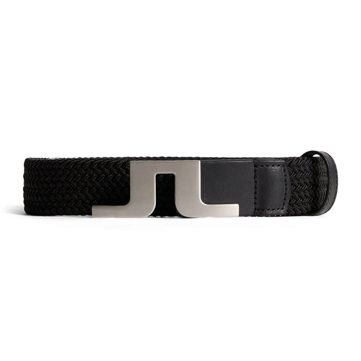 J.Lindeberg Berry Elastic Golf Belt Black - FW25 Men