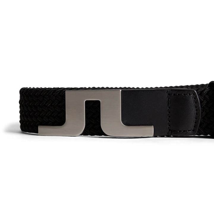 J.Lindeberg Berry Elastic Golf Belt Black - FW25 Men