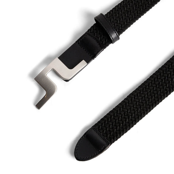 J.Lindeberg Berry Elastic Golf Belt Black - FW25 Men