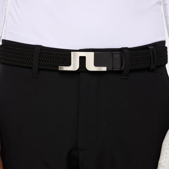 J.Lindeberg Berry Elastic Golf Belt Black - FW25 Men
