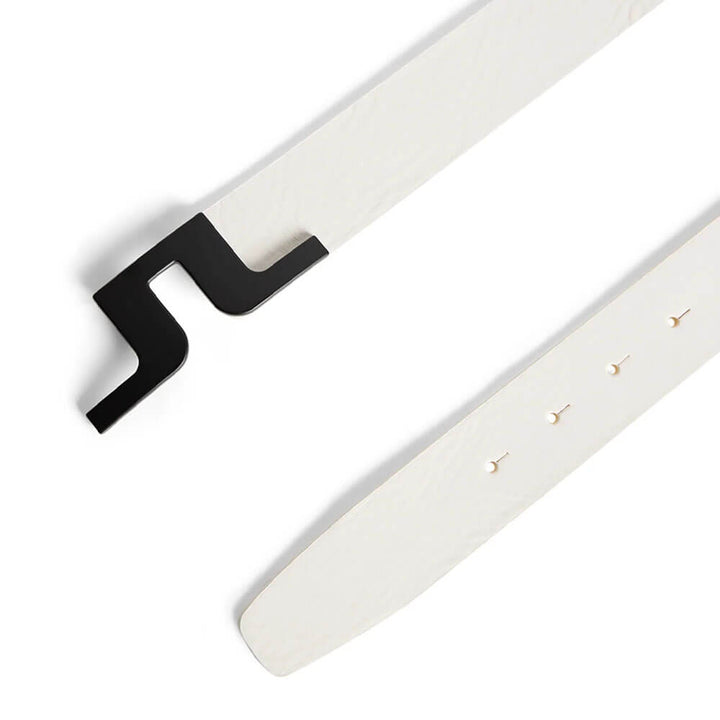 J.Lindeberg Bridger Golf Belt White - FW25 Men