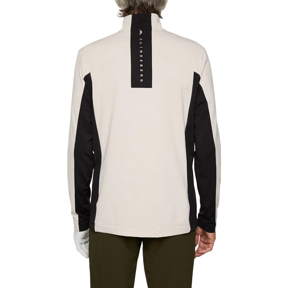 J.Lindeberg Banks Zip Mid Layer Golf Jacket Moonbeam - FW25 Men