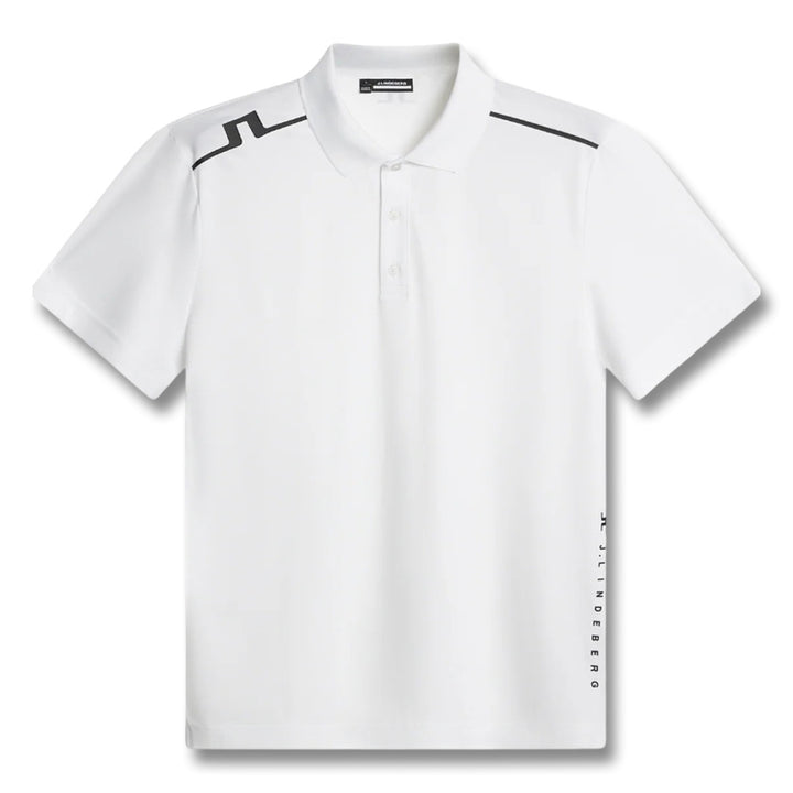 J.Lindeberg Lionel Golf Polo White - FW25 Men