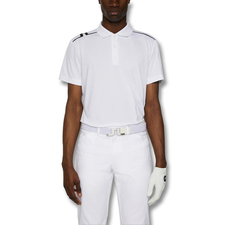 J.Lindeberg Lionel Golf Polo White - FW25 Men