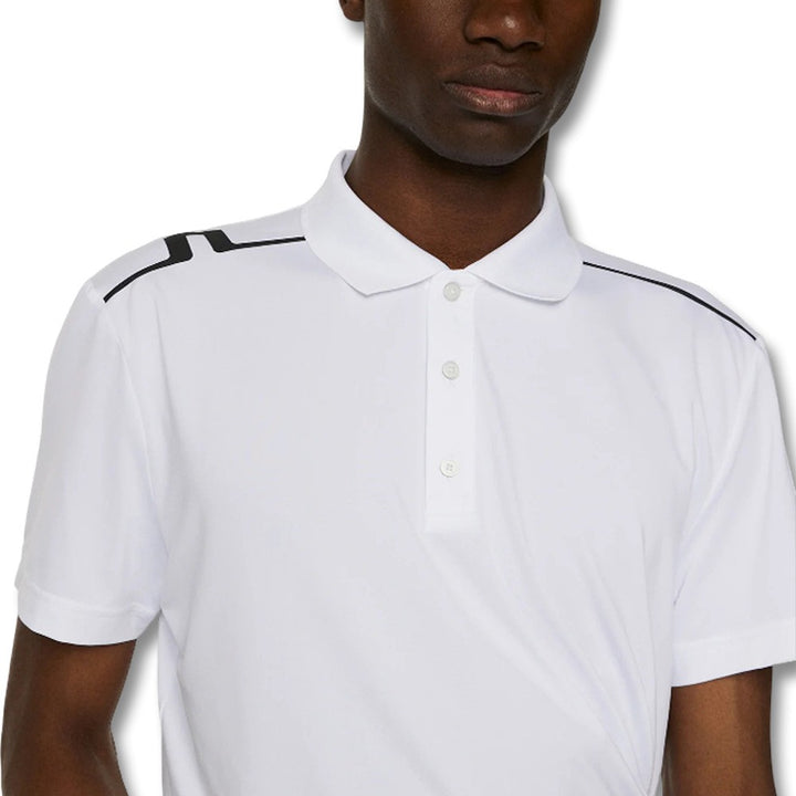 J.Lindeberg Lionel Golf Polo White - FW25 Men