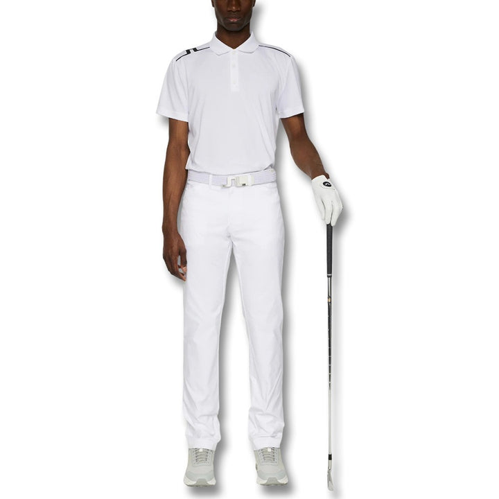 J.Lindeberg Lionel Golf Polo White - FW25 Men