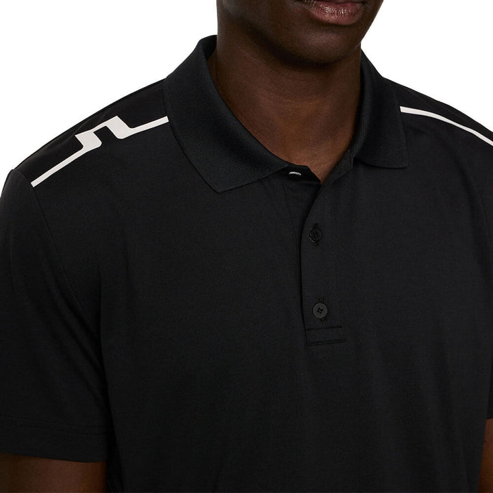 J.Lindeberg Lionel Golf Polo Black - FW25 Men