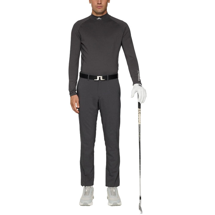 J.Lindeberg Ello Brushsed Top Golf Baselayer Asphalt - FW25 Men