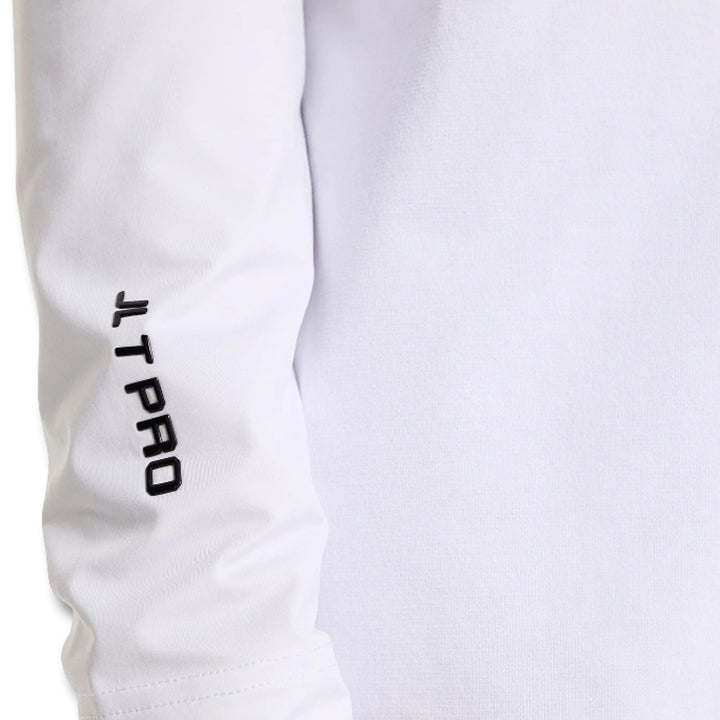 J.Lindeberg Sean Hybrid Longsleeve Golf Polo White - FW25 Men