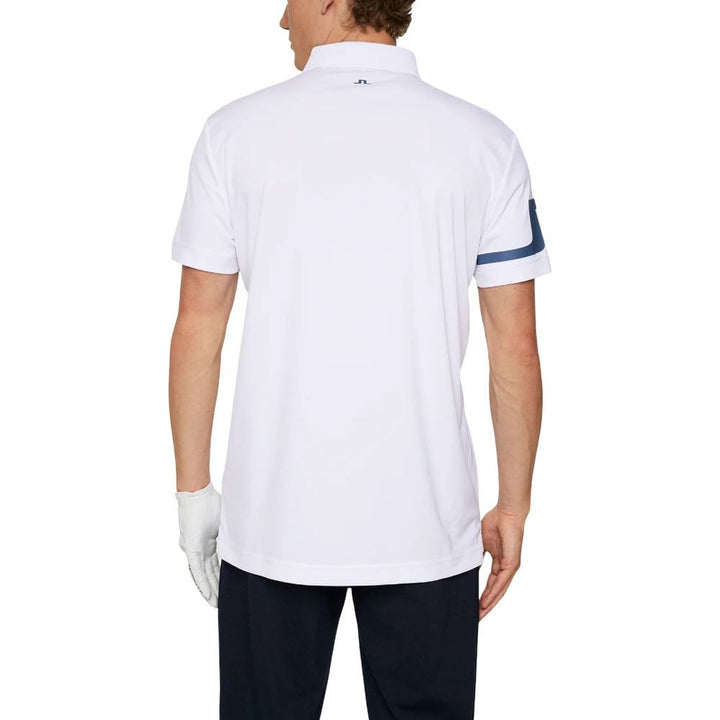 J.Lindeberg Heath Golf Polo White - FW25 Men
