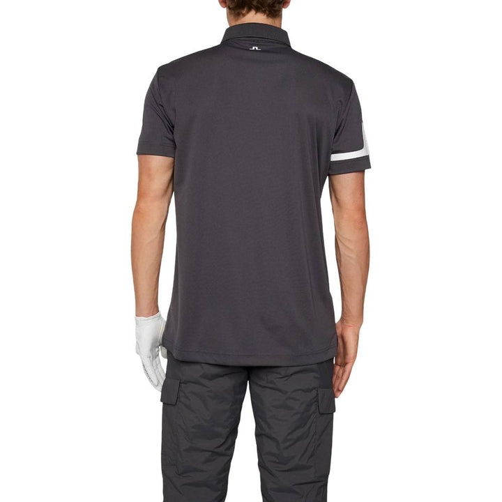 J.Lindeberg Heath Golf Polo Asphalt - FW25 Men