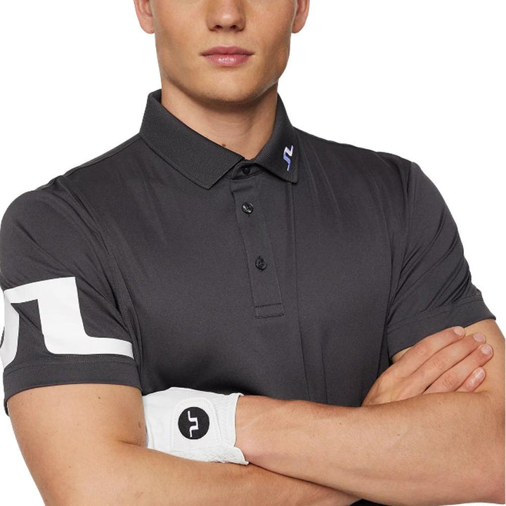 J.Lindeberg Heath Golf Polo Asphalt - FW25 Men