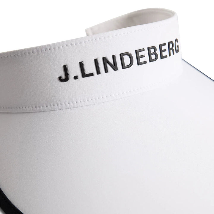 J.Lindeberg Alba Big Golf Visor White - FW25 Women
